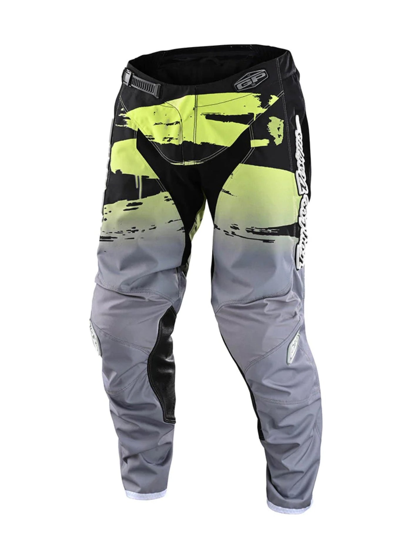 Troy Lee Designs Pantalones De Moto GP Brushed Negro / Verde - procircuitcl