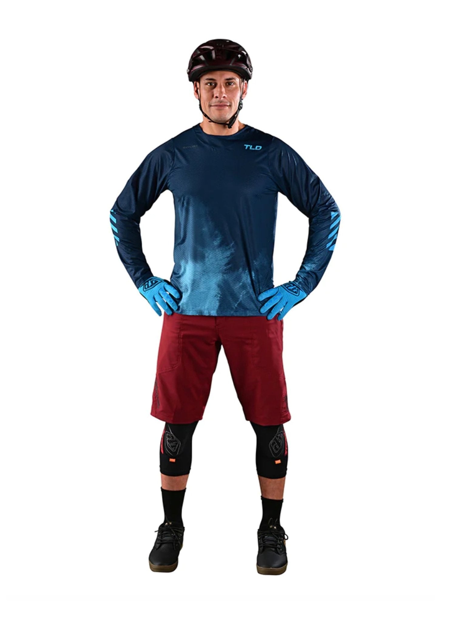 Troy Lee Designs Polera de Bicicleta Skyline Air Ls Fades Azul - procircuitcl