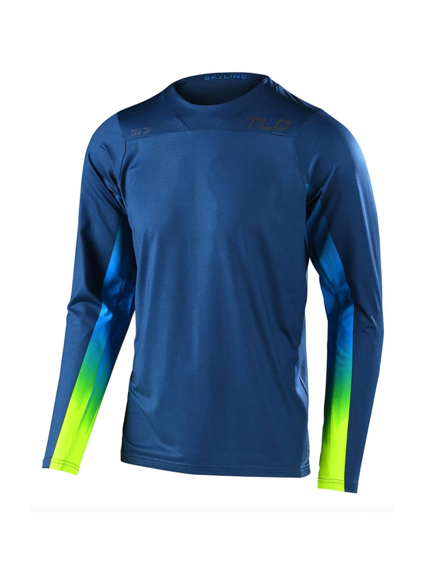 Troy Lee Designs Polera De Bicicleta Skyline LS Jet Fuel Azul Marino - procircuitcl