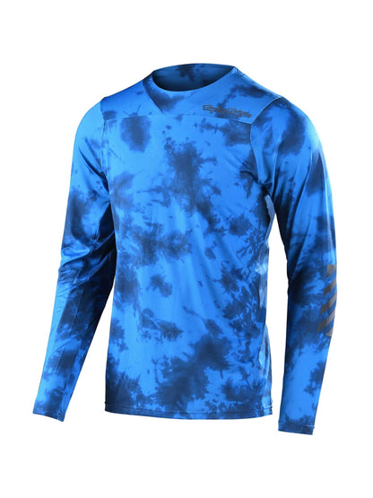 Troy Lee Designs Polera De Bicicleta Skyline LS Tie Dye Slate Azul - procircuitcl