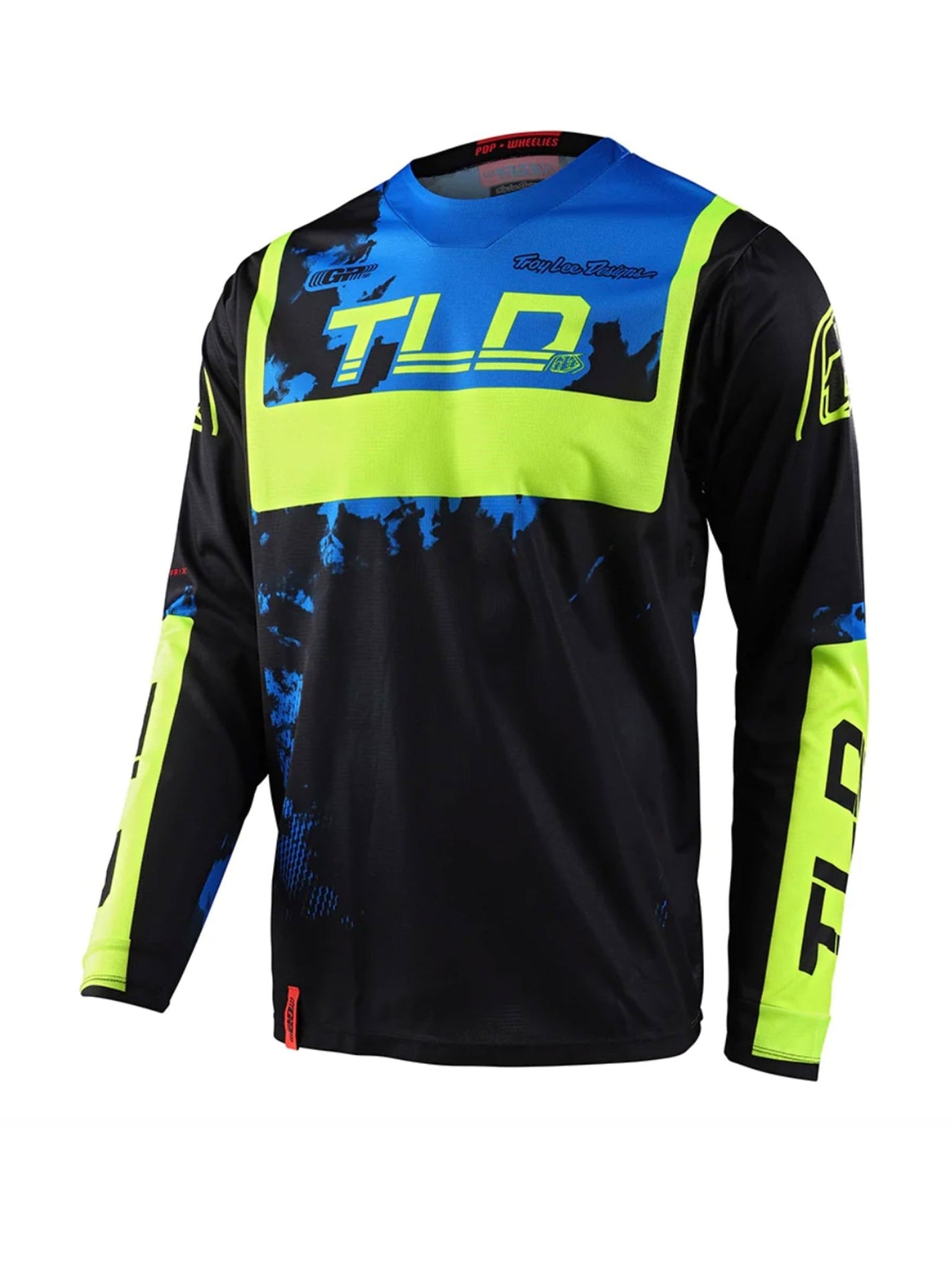 Troy Lee Designs Polera de Moto GP Astro Negro / Amarillo - procircuitcl