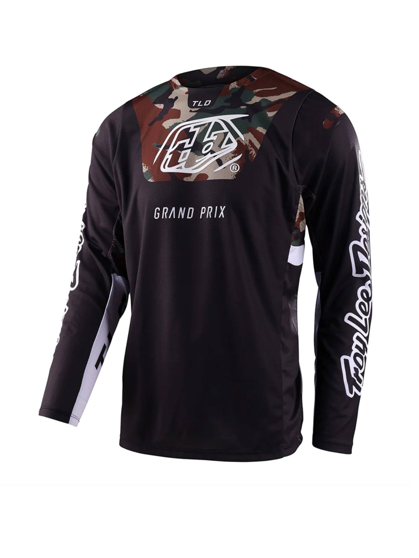 Troy Lee Designs Polera de Moto GP Pro Blends Camo Negro / Verde - procircuitcl