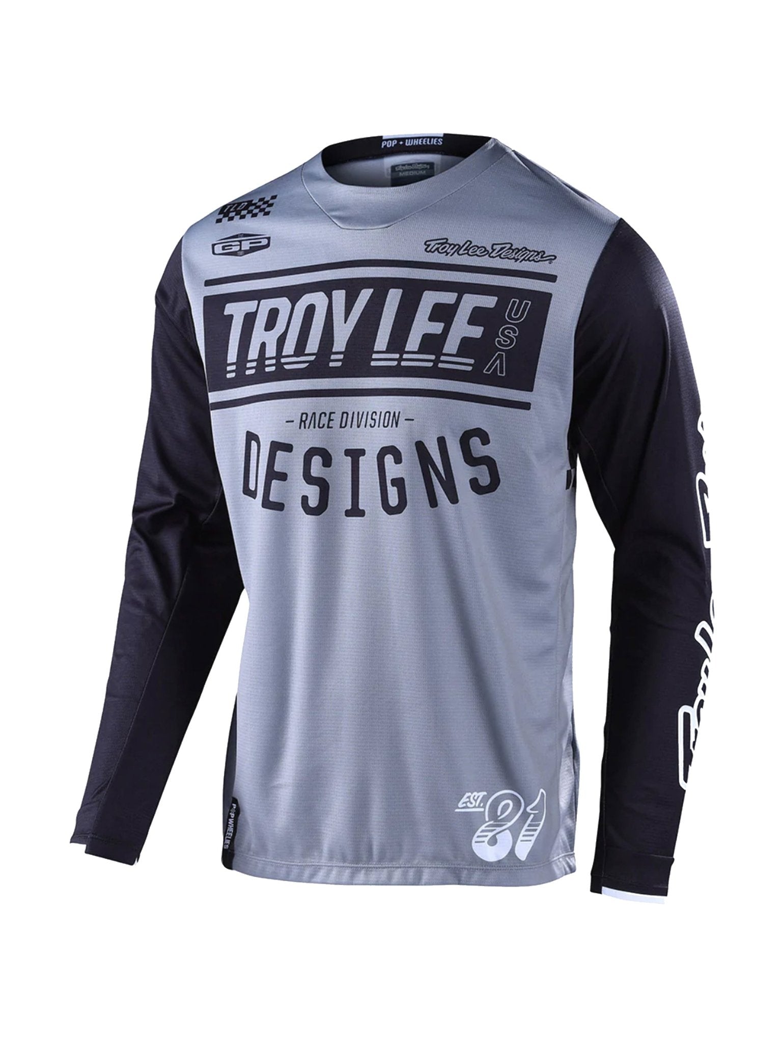 Troy Lee Designs Polera De Moto GP Race 81 Gris - procircuitcl