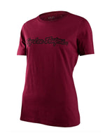 Troy Lee Designs Polera de mujer Lifestyle Signature Roja - procircuitcl